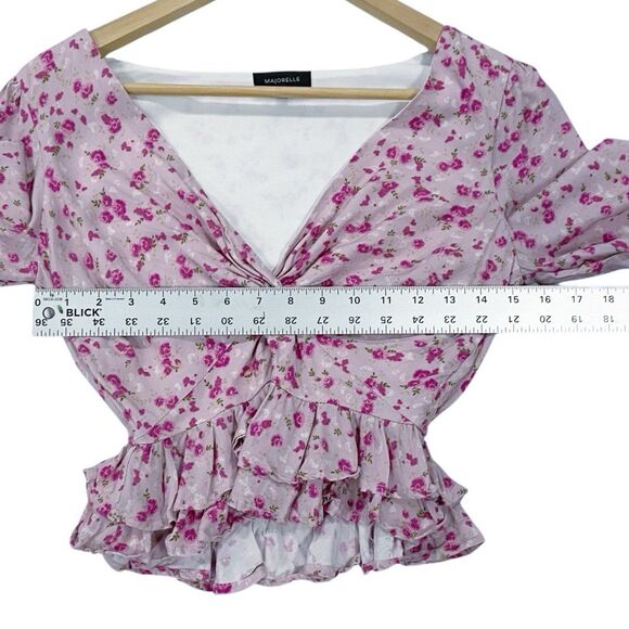 Revolve Majorelle Chrissa Top in Mauve Ditsy XXS Pink Feminine Flirty Floral - Picture 10 of 12